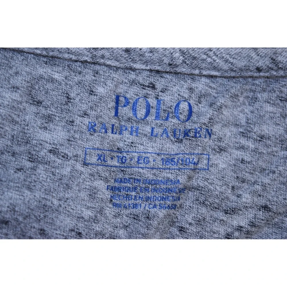 Polo Ralph Lauren Long Sleeve Cotton T Shirt MENS XL Heather Gray Soft